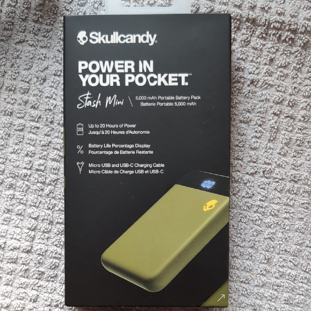 Skullcandy Stash Mini Portable Battery Pack 5000mAh